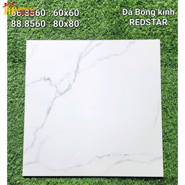 GẠCH LÁT NỀN 80X80 TRẮNG VÂN KHÓI 8560 CAO CẤP GIÁ RẺ