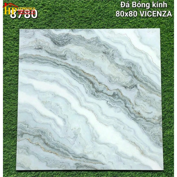 GẠCH LÁT NỀN 80X80 VÂN ĐÁ MARBLE XÁM TRẮNG 8780 CAO CẤP GIÁ RẺ