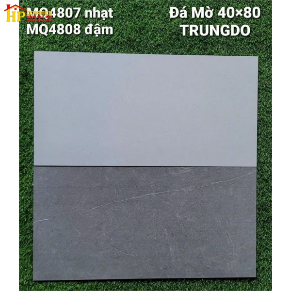 GẠCH ỐP TƯỜNG 40X80 VÂN ĐÁ XÁM ĐẬM LỢT MATT 4807 CAO CẤP GIÁ RẺ
