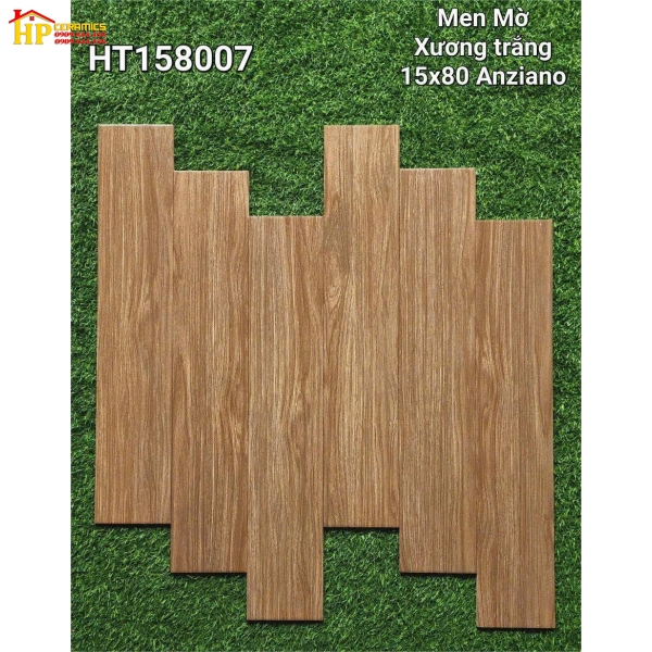 GẠCH LÁT NỀN 15X80 VÂN GỖ NÂU ĐẬM 158007 CAO CẤP GIÁ RẺ