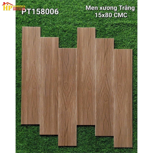 GẠCH LÁT NỀN 15X80 VÂN GỖ NÂU 158006 CAO CẤP GIÁ RẺ