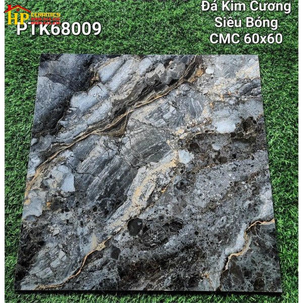 GẠCH LÁT NỀN 60X60 VÂN ĐÁ MARBLE XÁM ĐEN VÀNG 68009 CAO CẤP GIÁ RẺ