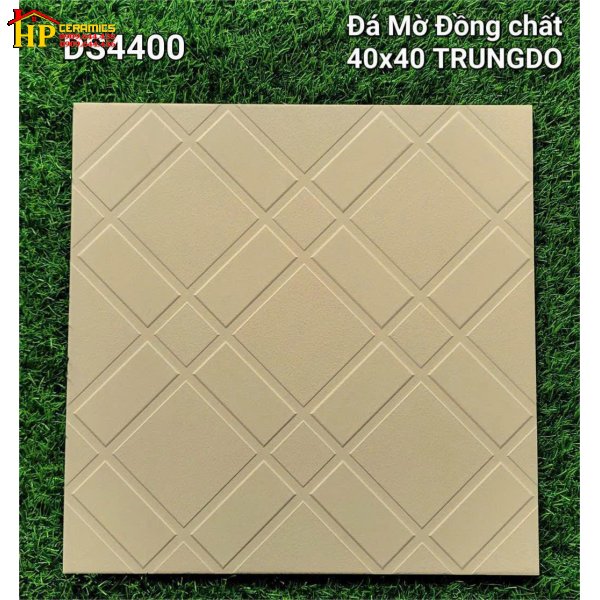 GẠCH LÁT NỀN 40X40 ĐÁ ĐỒNG CHẤT KEM HOA VĂN VUÔNG 4400 CAO CẤP  GIÁ RẺ