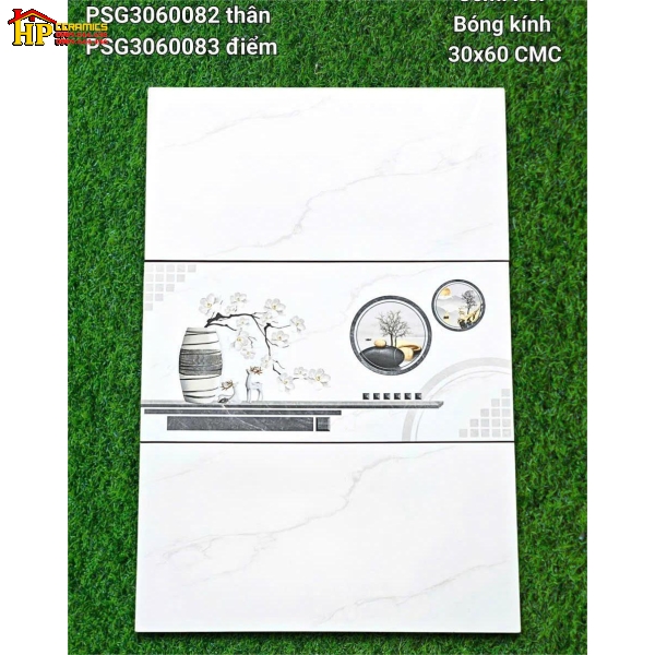 GẠCH ỐP TƯỜNG 30X60 TRẮNG VÂN KHÓI ĐÁ BÓNG 360082 CAO CẤP GIÁ RẺ