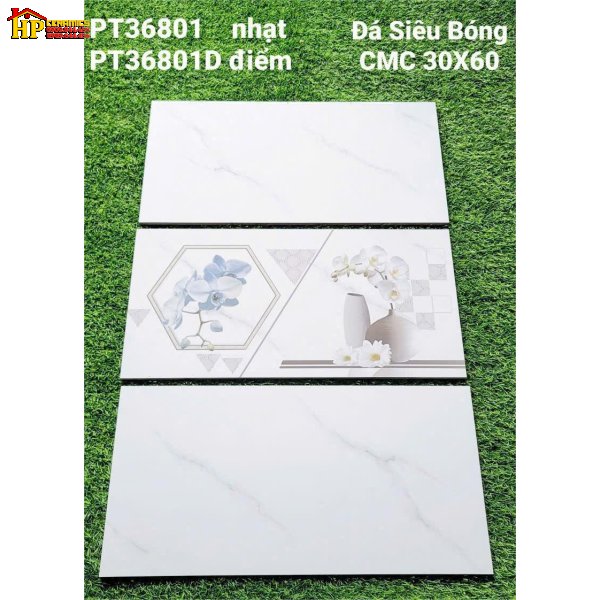 GẠCH ỐP TƯỜNG 30X60 TRẮNG VÂN KHÓI ĐÁ BÓNG 36801 CAO CẤP GIÁ RẺ