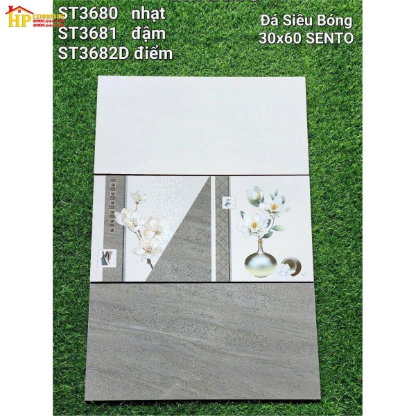 GẠCH ỐP TƯỜNG 30X60 VÂN ĐÁ XÁM 3680 CAO CẤP GIÁ RẺ