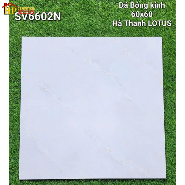 GẠCH LÁT NỀN 60X60 TRẮNG VÂN KHÓI VÀNG 6602 CAO CẤP GIÁ RẺ