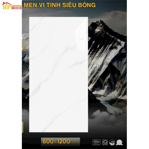 GẠCH LÁT NỀN 60X120 TRẮNG VÂN KHÓI 612009 CAO CẤP GIÁ RẺ