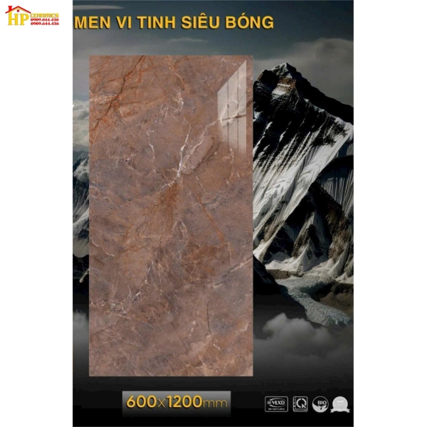 GẠCH LÁT NỀN 60X120 VÂN ĐÁ MARBLE NÂU 612005 CAO CẤP GIÁ RẺ