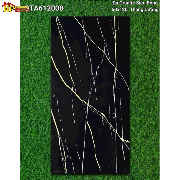 GẠCH LÁT NỀN 60X120 ĐEN TIA CHỚP 612008 CAO CẤP GIÁ RẺ