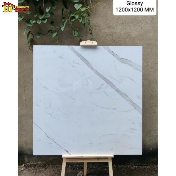 GẠCH LÁT NỀN 120X120 TRẮNG VÂN KHÓI 5102 CAO CẤP GIÁ RẺ
