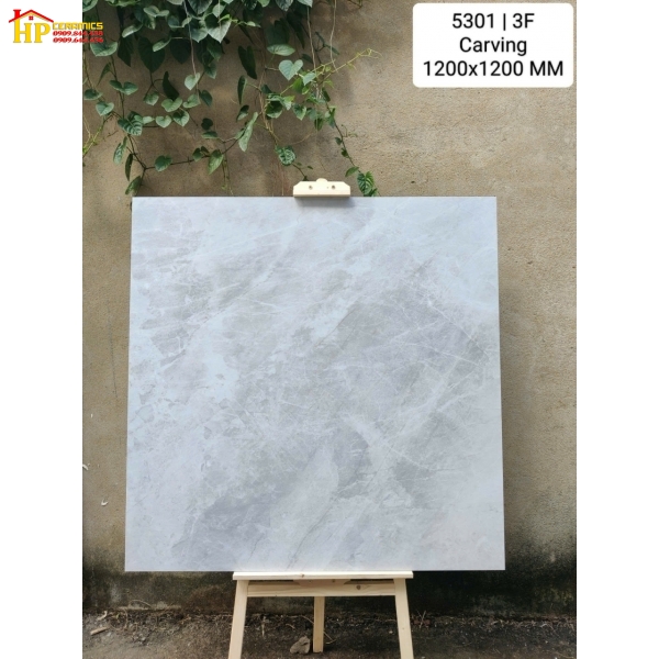 GẠCH LÁT NỀN 120X120 VÂN ĐÁ XÁM MỜ HIỆU ỨNG 5301 CAO CẤP GIÁ RẺ