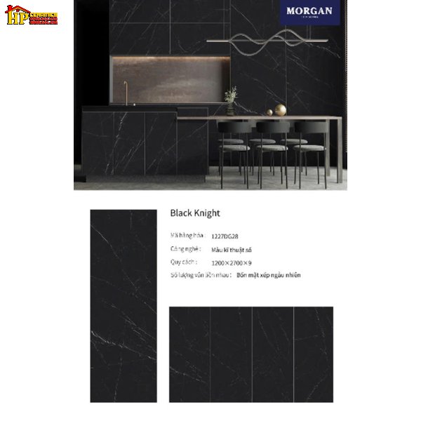 GẠCH LÁT NỀN 120X270 ĐEN VÂN TRẮNG MATT BLACK KNIGHT CAO CẤP GIÁ RẺ