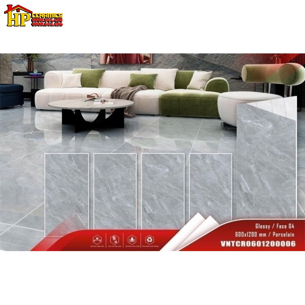 GẠCH LÁT NỀN 60X120 VÂN ĐÁ XÁM 6012006 CAO CẤP GIÁ RẺ