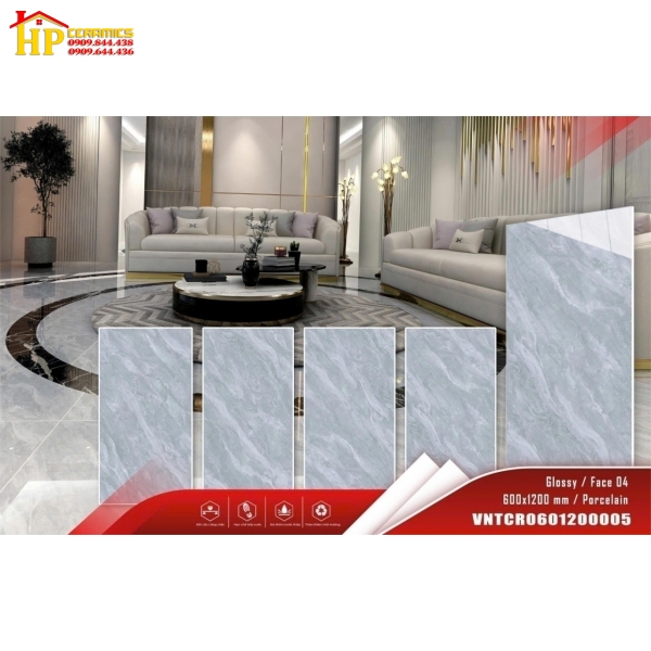 GẠCH LÁT NỀN 60X120 VÂN ĐÁ MARBLE XÁM 60120005 CAO CẤP GIÁ RẺ