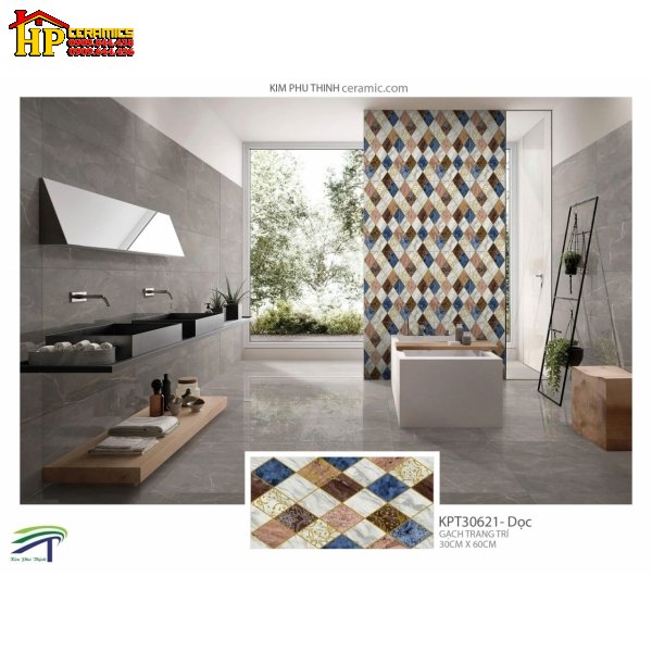 GẠCH ỐP TƯỜNG 30X60 TRANG TRÍ HÌNH THÔI ĐA SẮC 30621 CAO CẤP GIÁ RẺ