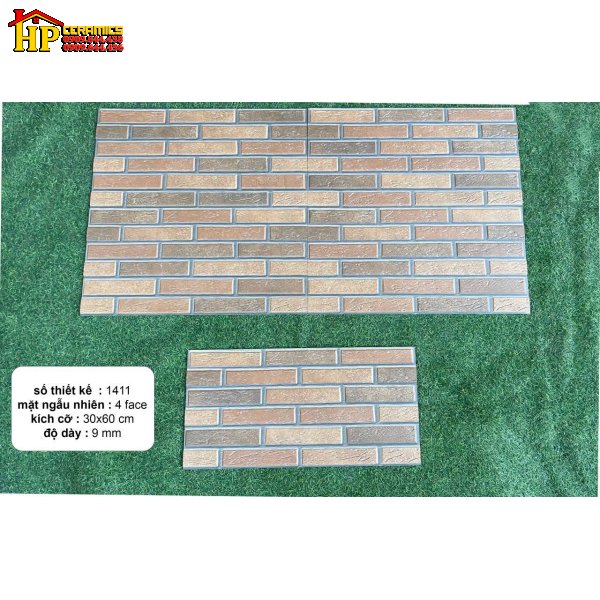GẠCH TRANG TRÍ 30X60 CHỮ NHẬT XÂY GẠCH 1411 CAO CẤP GIÁ RẺ