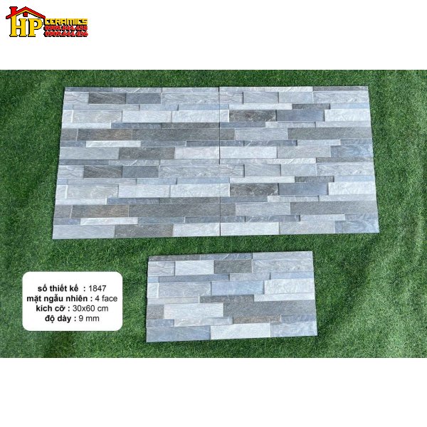GẠCH TRANG TRÍ 30X60 GIẢ CỔ XÁM 1647 CAO CẤP GIÁ RẺ