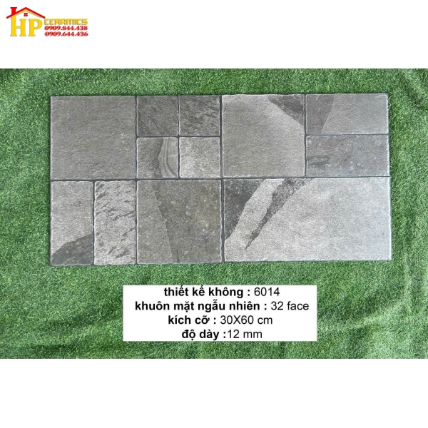 GẠCH TRANG TRÍ 30X60 GIẢ CỔ XÁM ĐẬM 6014 CAO CẤP GIÁ RẺ