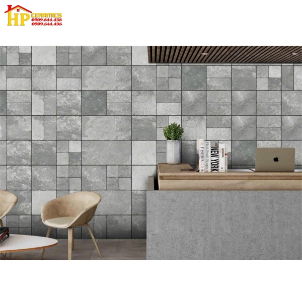 GẠCH TRANG TRÍ 30X60 GIẢ CỔ XÁM 6010 CAO CẤP GIÁ RẺ