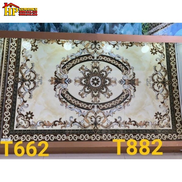 GẠCH THẢM TRANG TRÍ NỀN VÀNG KEM 882 CAO CẤP GIÁ RẺ