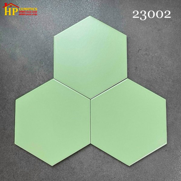 GẠCH LÁT NỀN 20X23 LỤC GIÁC XANH NGỌC CAO CẤP GIÁ RẺ