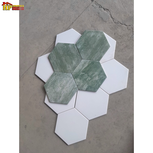 GẠCH LÁT NỀN 200X230 LỤC GIÁC VÂN ĐÁ XANH CAO CẤP GIÁ RẺ