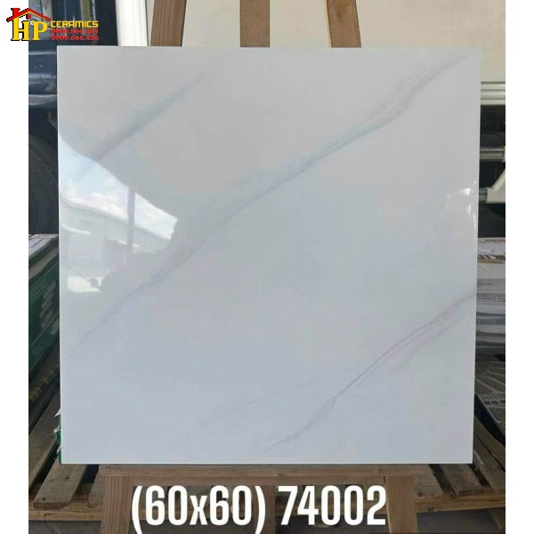 GẠCH LÁT NỀN 60X60 TRẮNG VÂN KHÓI 74002 CAO CẤP GIÁ RẺ