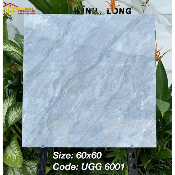 GẠCH LÁT NỀN 60X60 VÂN ĐÁ XÉO XÁM 6001 CAO CẤP GIÁ RẺ
