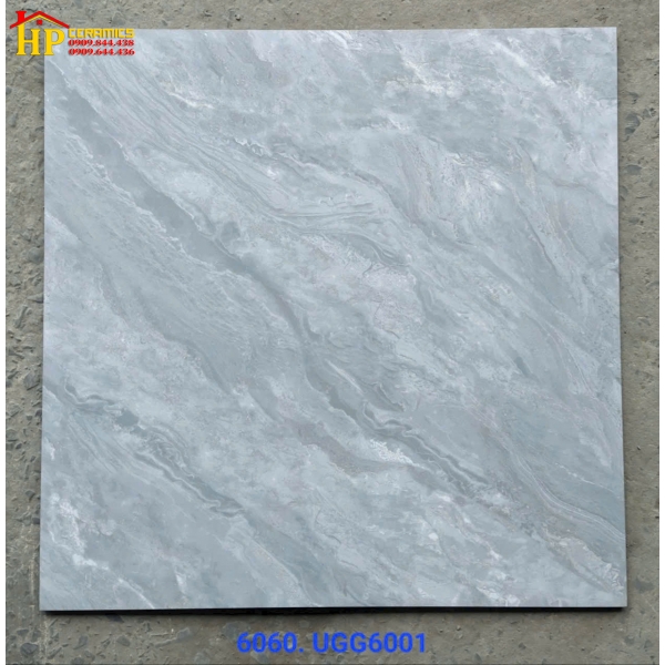 GẠCH LÁT NỀN 60X60 VÂN ĐÁ XÉO XÁM 6001 CAO CẤP GIÁ RẺ