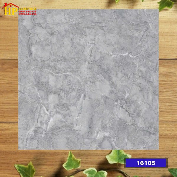 GẠCH LÁT NỀN 60X60 VÂN ĐÁ XÁM 16105 CAO CẤP GIÁ RẺ
