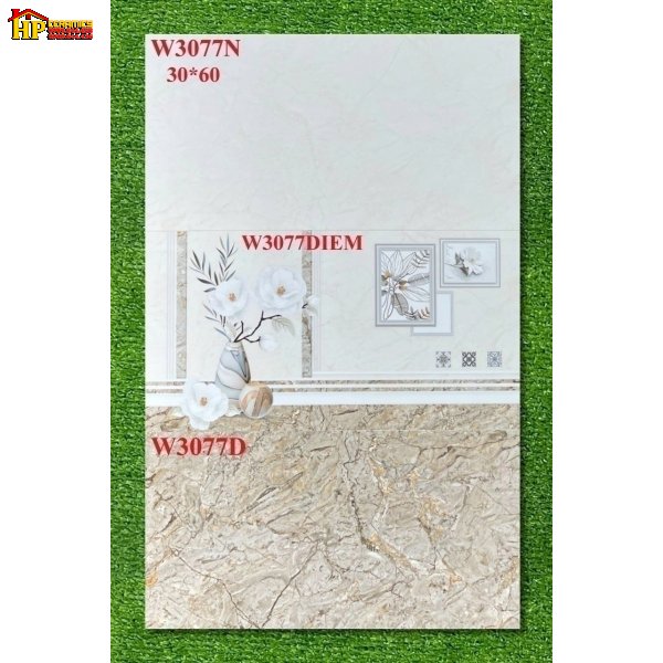 GẠCH ỐP TƯỜNG 30X60 VÂN ĐÁ VÀNG ĐẬM LỢT ĐIỂM BÔNG SỨ 3077 CAO CẤP GIÁ RẺ