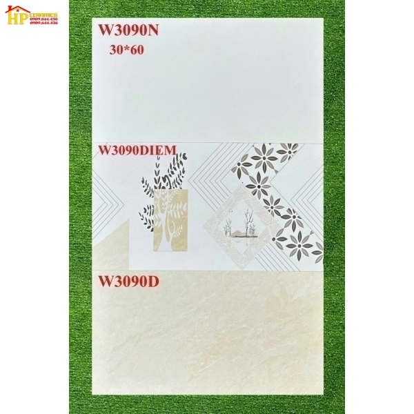 GẠCH ỐP TƯỜNG 30X60 VÂN ĐÁ VÀNG ĐẬM LỢT ĐIỂM BÔNG 3090 CAO CẤP GIÁ RẺ