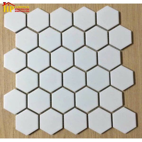GẠCH TRANG TRÍ VĨ 30X30 LỤC GIÁC NHỎ TRẮNG CAO CẤP GIÁ RẺ