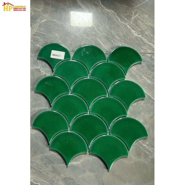 GẠCH TRANG TRÍ MOSAIC VẨY CÁ BÓNG CAO CẤP GIÁ RẺ