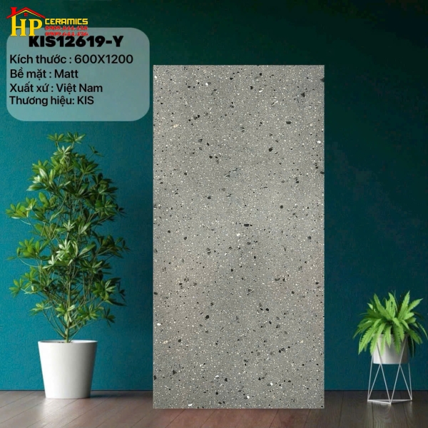 GẠCH LÁT NỀN 60X120 VÂN ĐÁ MÀI XÁM MATT 12619 CAO CẤP GIÁ RẺ