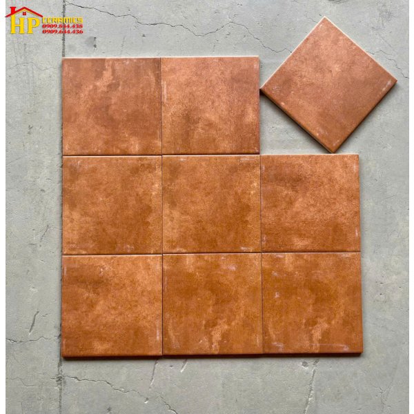 GẠCH LÁT NỀN 20X20 NÂU ĐỎ COTTO CAO CẤP GIÁ RẺ