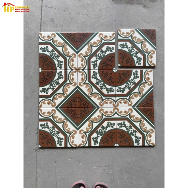 GẠCH LÁT NỀN 20X20 CỔ ĐIỂN BÔNG DÂY CAO CẤP GIÁ RẺ