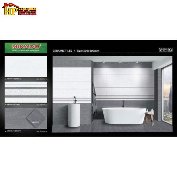 GẠCH ỐP TƯỜNG 30X60 VÂN ĐÁ SỌC XÁM ĐẬM LỢT ĐIỂM SỌC 39510 CAO CẤP GIÁ RẺ