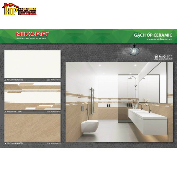 GẠCH ỐP TƯỜNG 30X60 VÂN ĐÁ VÀNG ĐẬM LỢT ĐIỂM SỌC CÁ TÍNH  39804 CAO CẤP GIÁ RẺ