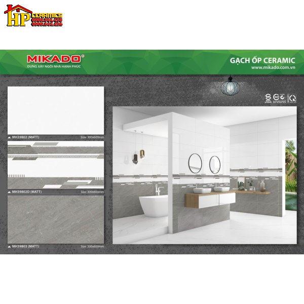 GẠCH ỐP TƯỜNG 30X60 VÂN ĐÁ XÁM ĐẬM LỢT ĐIỂM SỌC CÁ TÍNH 39802 CAO CẤP GIÁ RẺ