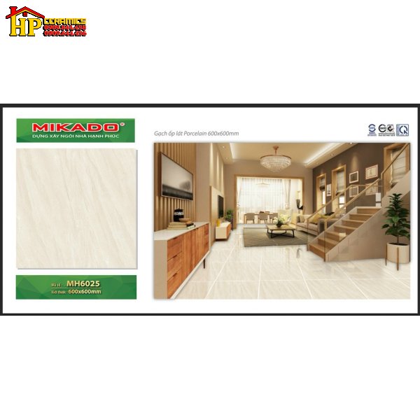 GẠCH LÁT NỀN 60X60 VÂN ĐÁ VÀNG XÉO 6025 CAO CẤP GIÁ RẺ