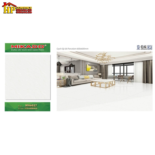 GẠCH LÁT NỀN 60X60 VÂN MÂY XÁM 6027 CAO CẤP GIÁ RẺ