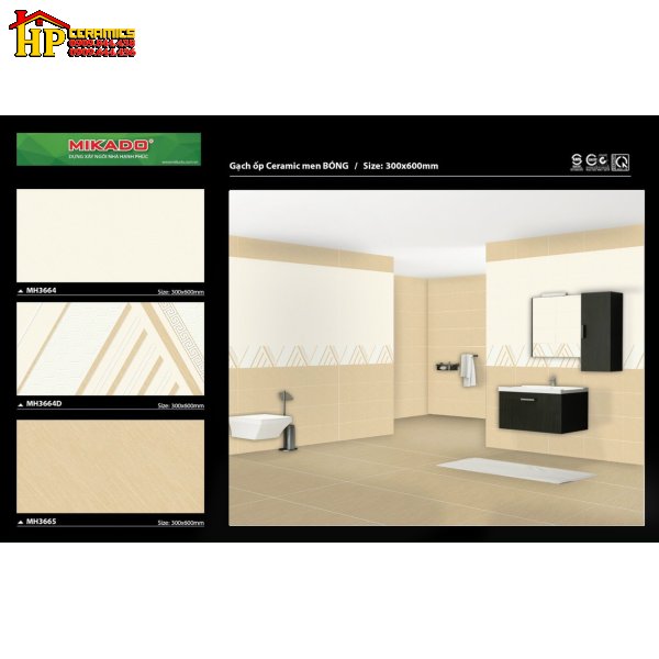 GẠCH ỐP TƯỜNG 30X60 VÂN ĐÁ VÀNG ĐIỂM SỌC PHONG CÁCH 3664 CAO CẤP GIÁ RẺ