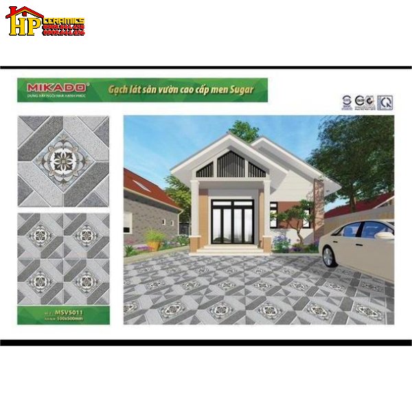 GẠCH LÁT SÂN VƯỜN 50X50 HOA VĂN BÔNG CỔ ĐIỂN SUGAR 5011 CAO CẤP GIÁ RẺ