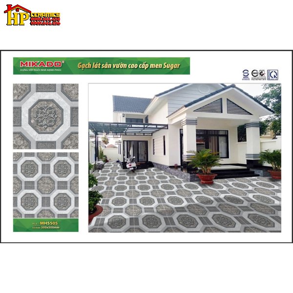 GẠCH LÁT SÂN VƯỜN 50X50 HOA VĂN CỔ ĐIỂN 5505 CAO CẤP GIÁ RẺ