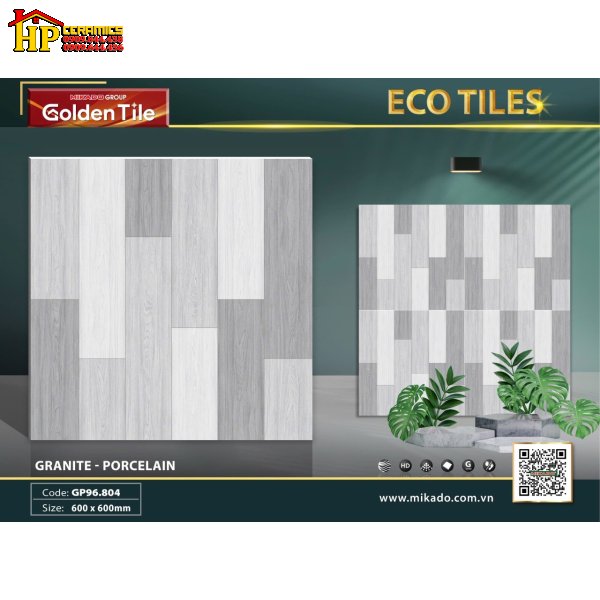 GẠCH LÁT NỀN 60X60 VÂN GỖ XÁM GHÉP 804 CAO CẤP GIÁ RẺ