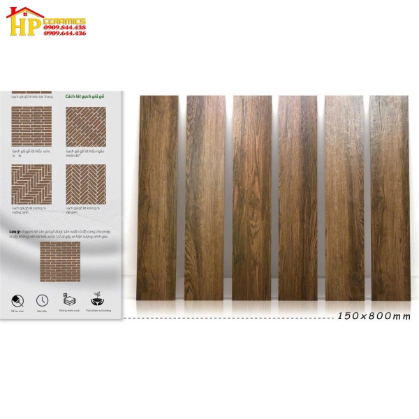 GẠCH LÁT NỀN 15X80 VÂN GỖ MATT 1835 CAO CẤP GIÁ RẺ