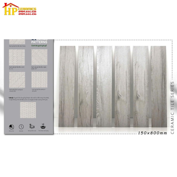 GẠCH LÁT NỀN 15X80 VÂN GỖ XÁM 1831 CAO CẤP GIÁ RẺ