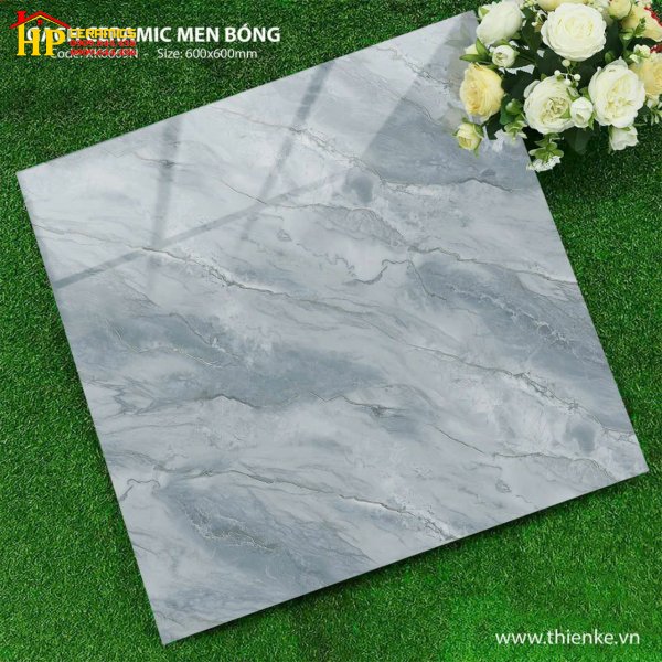 GẠCH LÁT NỀN 60X60 VÂN ĐÁ XÁM 6669 CAO CẤP GIÁ RẺ